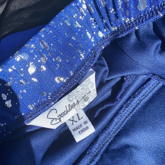 Strapless Black and Blue Dress - Picture 7 of 7